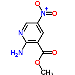 methyl 2-amino-5-nitro-pyridine-3-carboxylate structure