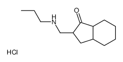 2-(propylaminomethyl)-2,3,3a,4,5,6,7,7a-octahydroinden-1-one,hydrochloride结构式