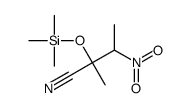 2-methyl-3-nitro-2-trimethylsilyloxybutanenitrile结构式