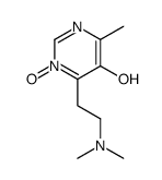 6-[2-(dimethylamino)ethyl]-4-methyl-1-oxidopyrimidin-1-ium-5-ol结构式