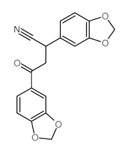 2,4-dibenzo[1,3]dioxol-5-yl-4-oxo-butanenitrile structure