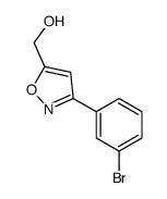(3-(3-Bromophenyl)isoxazol-5-yl)methanol structure