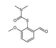 S-(2-formyl-6-methoxyphenyl) N,N-dimethylcarbamothioate结构式