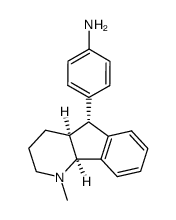 4-((4aS,5R,9bS)-1-Methyl-2,3,4,4a,5,9b-hexahydro-1H-indeno[1,2-b]pyridin-5-yl)-phenylamine结构式