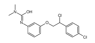 3-[3-[2-chloro-2-(4-chlorophenyl)ethoxy]phenyl]-1,1-dimethylurea Structure
