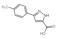 3-(4-METHYLPHENYL)-1H-PYRAZOLE-5-CARBOXYLIC ACID structure