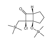 (1R,5R,7R)-7-chloro-7-((trimethylsilyl)methyl)-1-((trimethylsilyl)oxy)bicyclo[3.2.0]heptan-6-one Structure