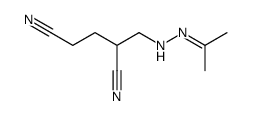 2-[(2-propan-2-ylidenehydrazinyl)methyl]pentanedinitrile结构式