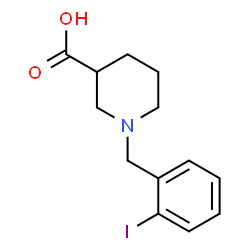 1-(2-IODO-BENZYL)-PIPERIDINE-3-CARBOXYLIC ACID structure