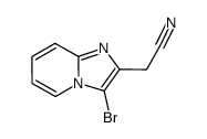 (3-bromoimidazo[1,2-a]pyridin-2-yl)acetonitrile结构式
