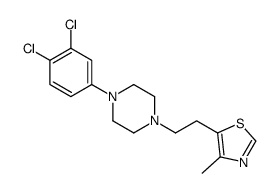 5-[2-[4-(3,4-dichlorophenyl)piperazin-1-yl]ethyl]-4-methyl-1,3-thiazole结构式