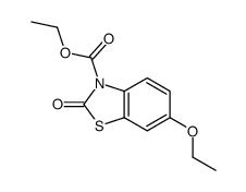 ethyl 6-ethoxy-2-oxo-1,3-benzothiazole-3-carboxylate结构式