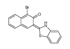 3-(3H-1,3-benzothiazol-2-ylidene)-1-bromonaphthalen-2-one Structure