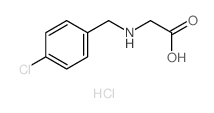 Glycine,N-[(4-chlorophenyl)methyl]-, hydrochloride (9CI) Structure