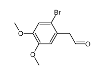 2-(2-bromo-4,5-dimethoxyphenyl)acetaldehyde结构式