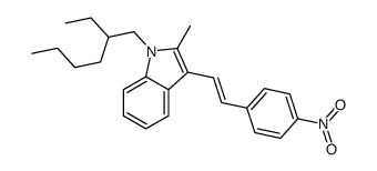 1-(2-ethylhexyl)-2-methyl-3-[2-(4-nitrophenyl)ethenyl]indole Structure