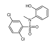2,5-dichloro-N-(2-hydroxyphenyl)-N-methylbenzenesulfonamide结构式
