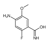 4-amino-2-fluoro-5-methoxybenzamide结构式
