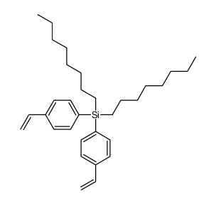 bis(4-ethenylphenyl)-dioctylsilane Structure