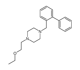 1-(2-ethoxyethyl)-4-[(2-phenylphenyl)methyl]piperazine Structure