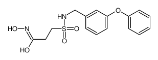 N-hydroxy-3-[(3-phenoxyphenyl)methylsulfamoyl]propanamide结构式