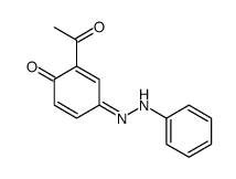 2-acetyl-4-(phenylhydrazinylidene)cyclohexa-2,5-dien-1-one Structure