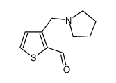 3-Pyrrolidin-1-ylmethyl-thiophene-2-carbaldehyde结构式