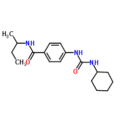 N-sec-Butyl-4-[(cyclohexylcarbamoyl)amino]benzamide Structure