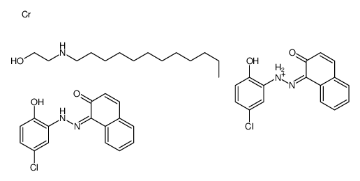 hydrogen bis[1-[(5-chloro-2-hydroxyphenyl)azo]-2-naphtholato(2-)]chromate(1-), compound with 2-(dodecylamino)ethanol (1:1) structure