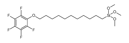 11-(Pentafluorophenoxy)undecyltrimethoxysilane结构式