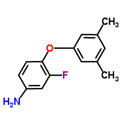 4-(3,5-Dimethylphenoxy)-3-fluoroaniline结构式