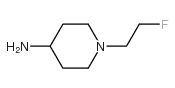 1-(2-氟乙基)-4-哌啶胺结构式