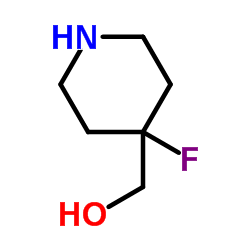 (4-Fluoro-4-piperidinyl)methanol Structure