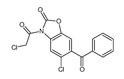 6-benzoyl-5-chloro-3-(2-chloroacetyl)-1,3-benzoxazol-2-one Structure