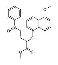 methyl 2-((5-methoxynaphthalen-1-yl)oxy)-4-(phenylsulfinyl)butanoate结构式