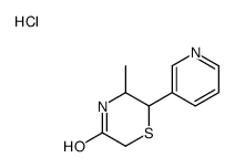 5-methyl-6-pyridin-3-ylthiomorpholin-3-one,hydrochloride结构式