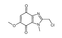 2-chloromethyl-6-methoxy-1-methylbenzimidazole-4,7-dione结构式