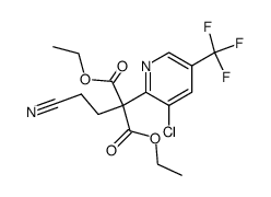 diethyl [3-chloro-5-(trifluoromethyl)pyridin-2-yl](2-cyanoethyl)malonate Structure