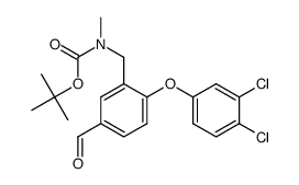 [2-(3,4-dichloro-phenoxy)-5-formyl-benzyl]-methyl-carbamic acid tert-butyl ester结构式