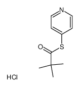 2,2-Dimethyl-thiopropionic acid S-pyridin-4-yl ester; hydrochloride Structure