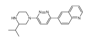 6-[6-(3-isopropyl-piperazin-1-yl)-pyridazin-3-yl]-quinoline Structure