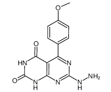 7-hydrazino-5-(4-methoxyphenyl)pyrimido[4,5-d]pyrimidine-2,4(1H,3H)-dione Structure