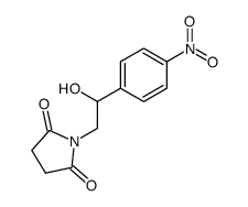 N-(β-hydroxy-4-nitro-phenethyl)-succinimide结构式
