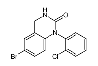 6-bromo-1-(2-chlorophenyl)-3,4-dihydroquinazolin-2(1H)-one结构式