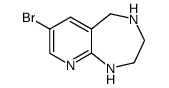 7-bromo-2,3,4,5-tetrahydro-1H-pyrido[2,3-e][1,4]diazepine Structure