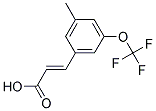 3-甲基-5-(三氟甲氧基)肉桂酸结构式