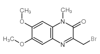 3-Bromomethyl-6,7-dimethoxy-1-methyl-2(H)-quinoxalinone structure