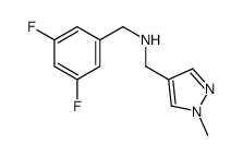 1-(3,5-Difluorophenyl)-N-[(1-methyl-1H-pyrazol-4-yl)methyl]methan amine Structure