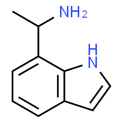 1H-Indole-7-Methanamine, a-Methyl-结构式