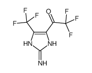 1-[2-amino-5-(trifluoromethyl)-1H-imidazol-4-yl]-2,2,2-trifluoroethanone Structure